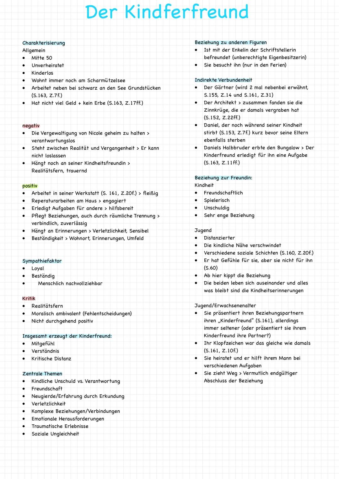 # Der Kindferfreund
Charakterisierung
Allgemein
- Mitte 50
- Unverheiratet
- Kinderlos
- Wohnt immer noch am Scharmützelsee
- Arbeitet nebe