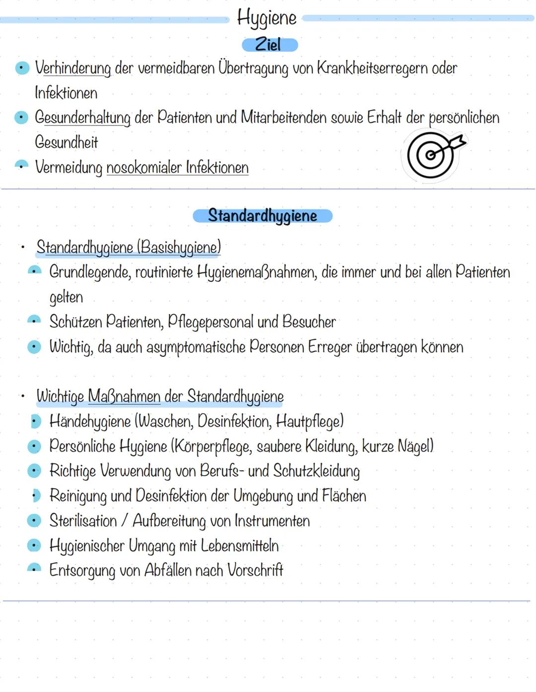 # VITALZEICHEN und HYGIENE
Puls
## Handlungskette Pulsmessung
| Handlungsschritt | Beschreibung |
| --- | --- |
| Vorbereitung | - Materi