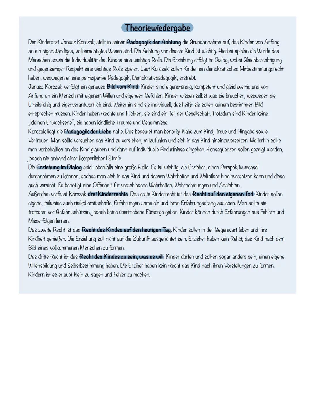 # KORCZAK
PADAGOGIK DER ACHTUNG Biografie:
Geboren: 1878
Gestorben: ermordet 1942 im polnischen Vernichtungslager Treblinka
Medizinstudium,