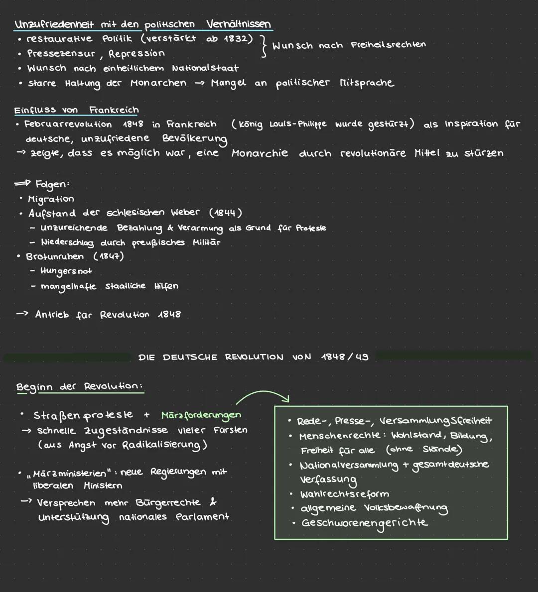 Wiener
Kongress
1815
Julirevolution
in Frankreich
Restaurakon
1830
Hungerunruhen
& Weberaufstand
1844
1832
Vormarz
1819
Karlsbader
Beschlüss