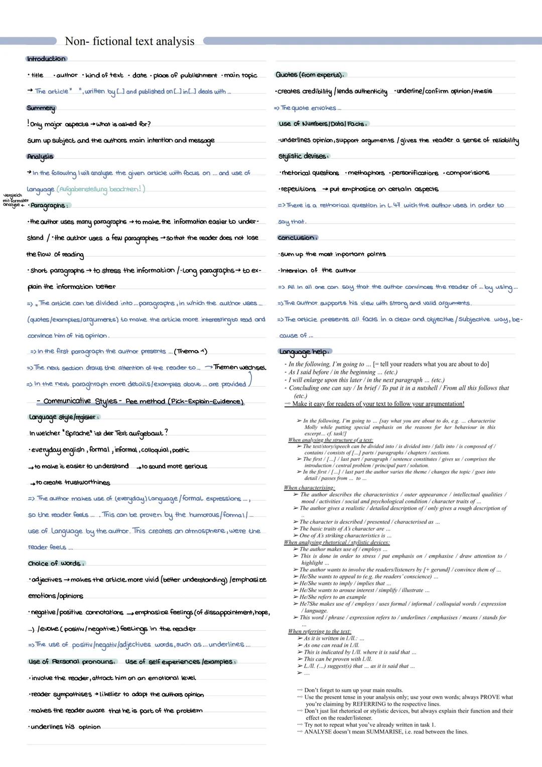# Non- fictional text analysis
## Introduction
* title * author * kind of text * date * place of publishment * main topic
* The article *