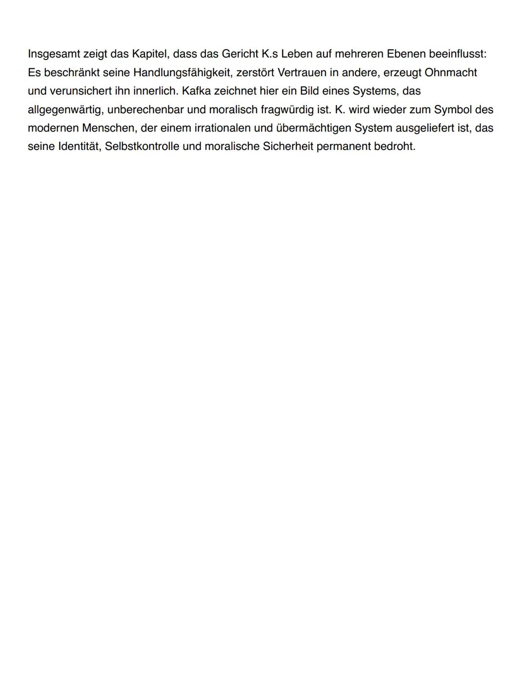 # FRANZ
# KAFKA
# DER
# PROZESS # Kapitel- 1 Verhaftung
Zusammenfassung
Am Morgen seines 30. Geburtstags wird Josef K. überraschend ver