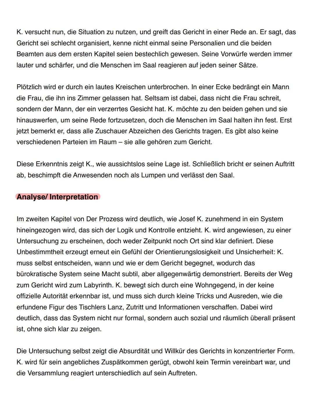 # FRANZ
# KAFKA
# DER
# PROZESS # Kapitel- 1 Verhaftung
Zusammenfassung
Am Morgen seines 30. Geburtstags wird Josef K. überraschend ver