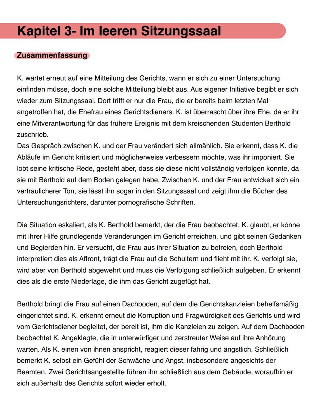 # FRANZ
# KAFKA
# DER
# PROZESS # Kapitel- 1 Verhaftung
Zusammenfassung
Am Morgen seines 30. Geburtstags wird Josef K. überraschend ver