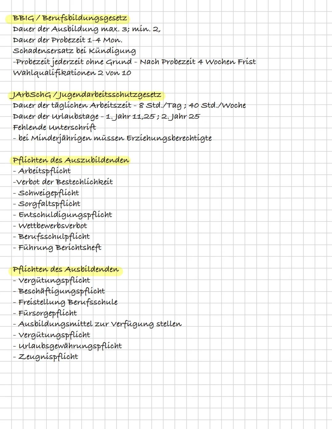 Kauffrau
für
Büromanagement # Grundlagen des Berufsausbildungsvertrag (BBIG)
1 Art, sachliche und zeitliche Gliederung sowie Ziel der
Beru