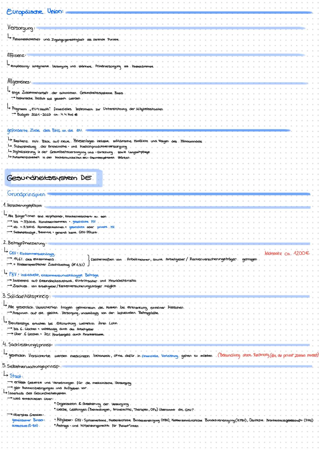 PGW Vorabi
Checkliste Gesundheitspoitik
Gesundheitspolitik in DE und in der EU:
(Ziele in den Bereichen Prävention, Versorgung, Effizienz
