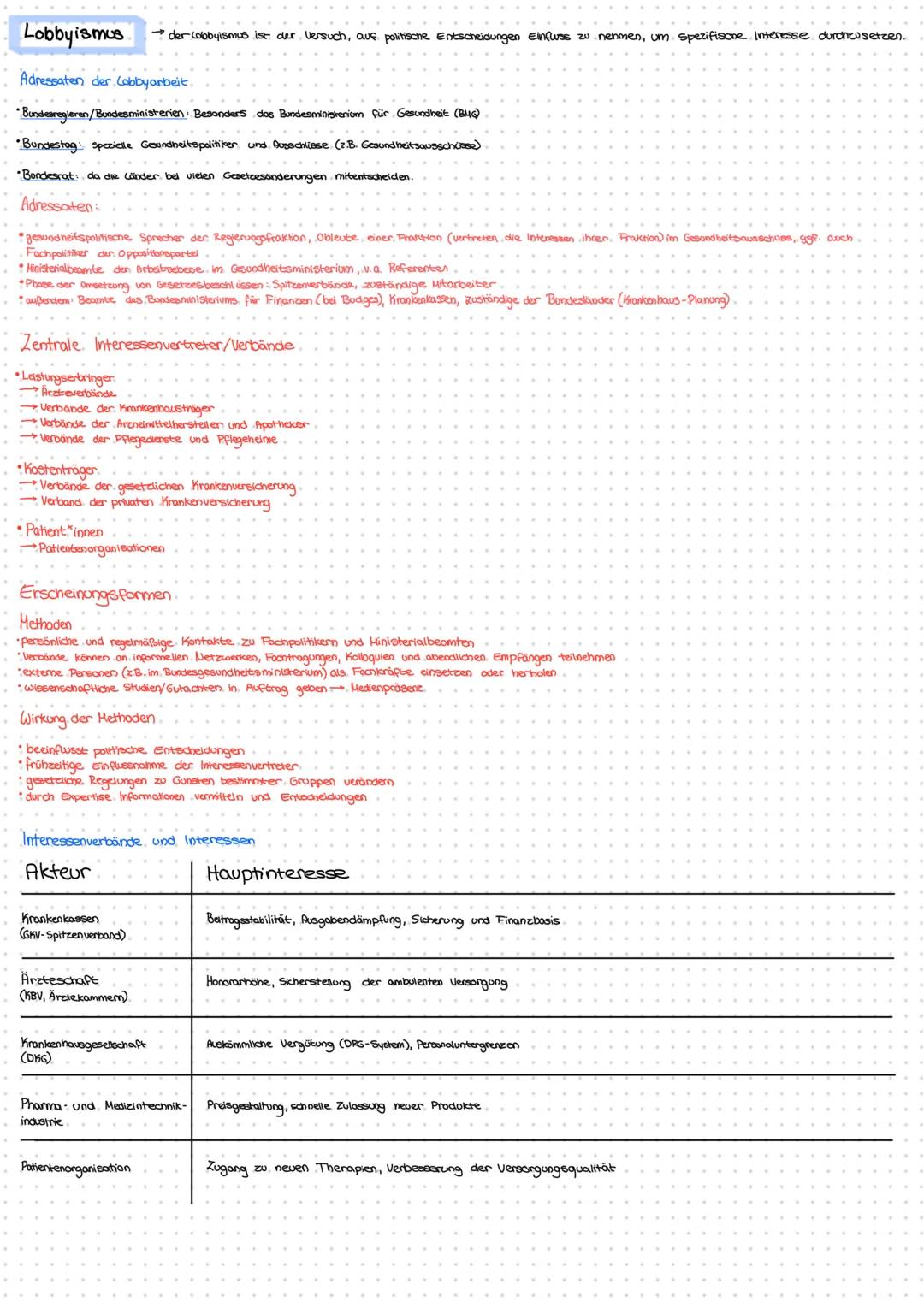 PGW Vorabi
Checkliste Gesundheitspoitik
Gesundheitspolitik in DE und in der EU:
(Ziele in den Bereichen Prävention, Versorgung, Effizienz