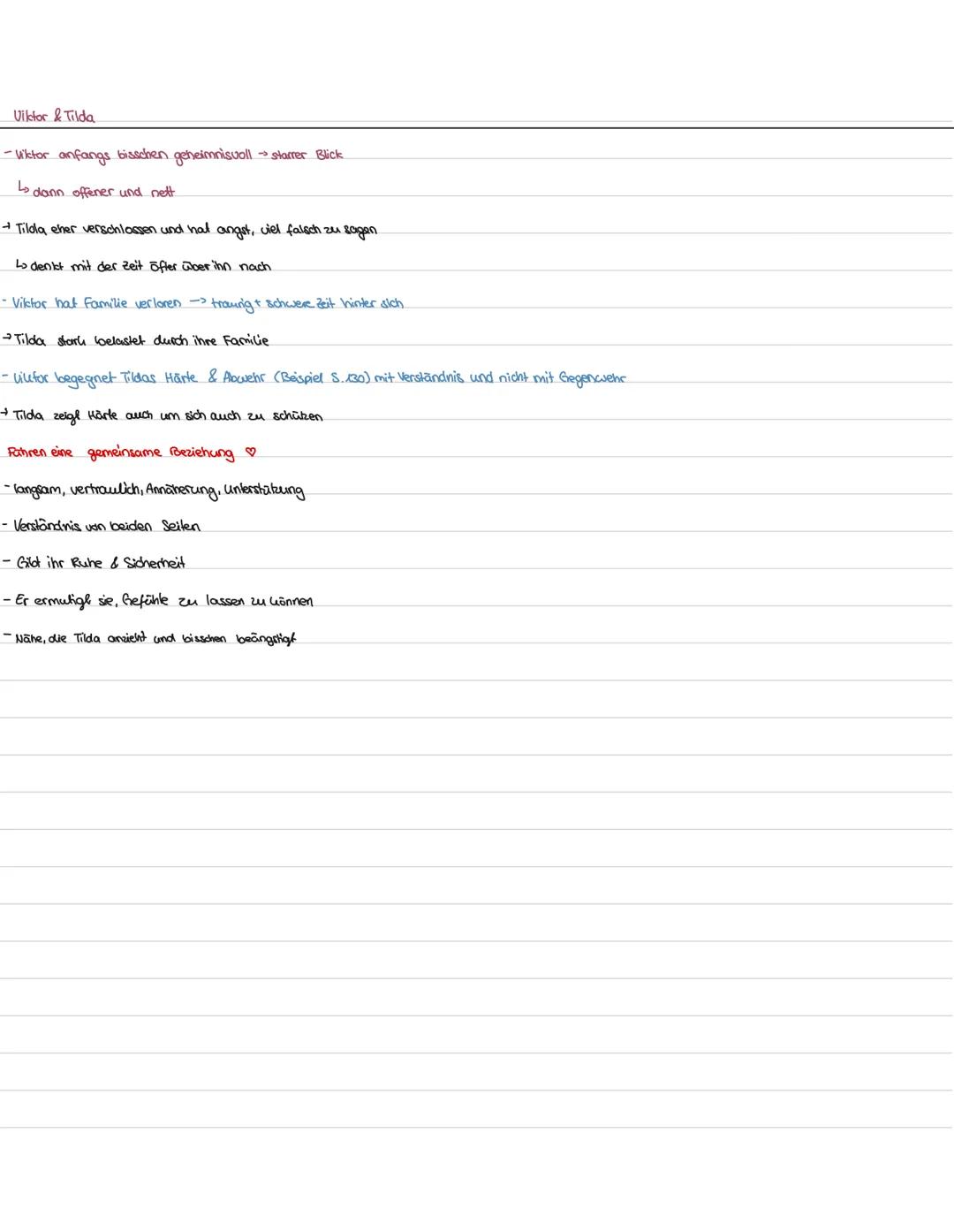 Tilolas Beziehungen Kontrasfiguren
Tilda + Marlene
- besle Freunde (früher & bisschen heute), wegen Umzug getrennt.
- Marlene leichtfaßiger