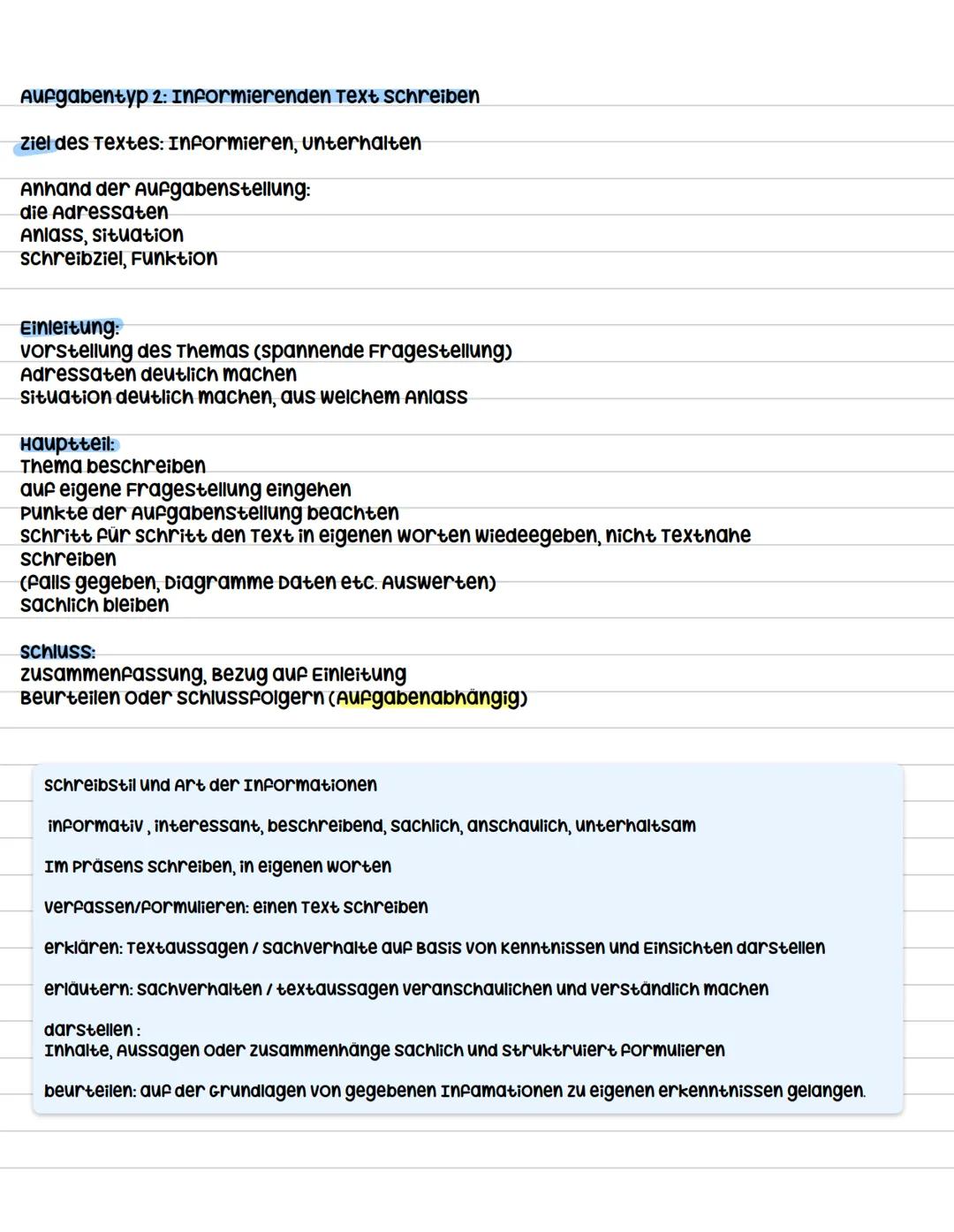 # Deutsch ZP 10 Lernzettel
wahlthema 1: Analysieren (AT 40)
Analyse von sachtext, Textauszug, literarischen Text, Gedicht, oder Kurzgeschi