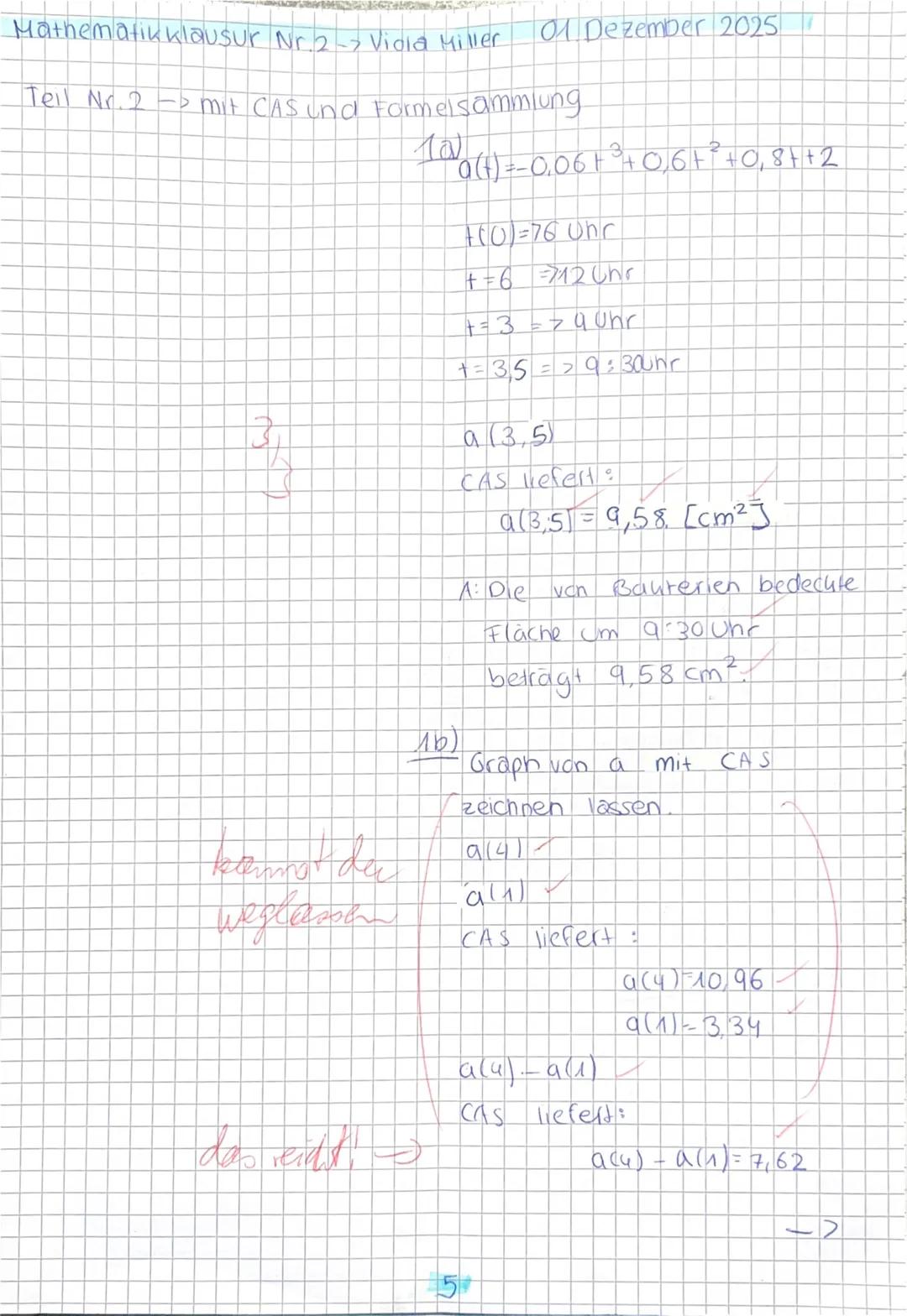 EF M SCA/RED/VIS
Name: Viola Hiller
2. Mathematikklausur
01.12.2025
Prüfungsteil A: Aufgaben ohne Hilfsmittel
Dieser Teil ist nach spätesten
