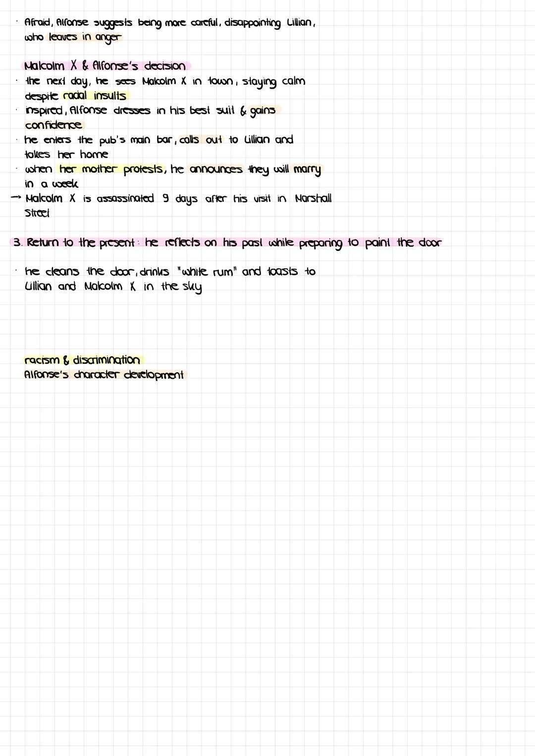 1. "Exterior Paint" by Kit de Waal (2017)
1. Plot:
- the story has three parts:
1. Present-day Alfonse plans to sell his house after his w