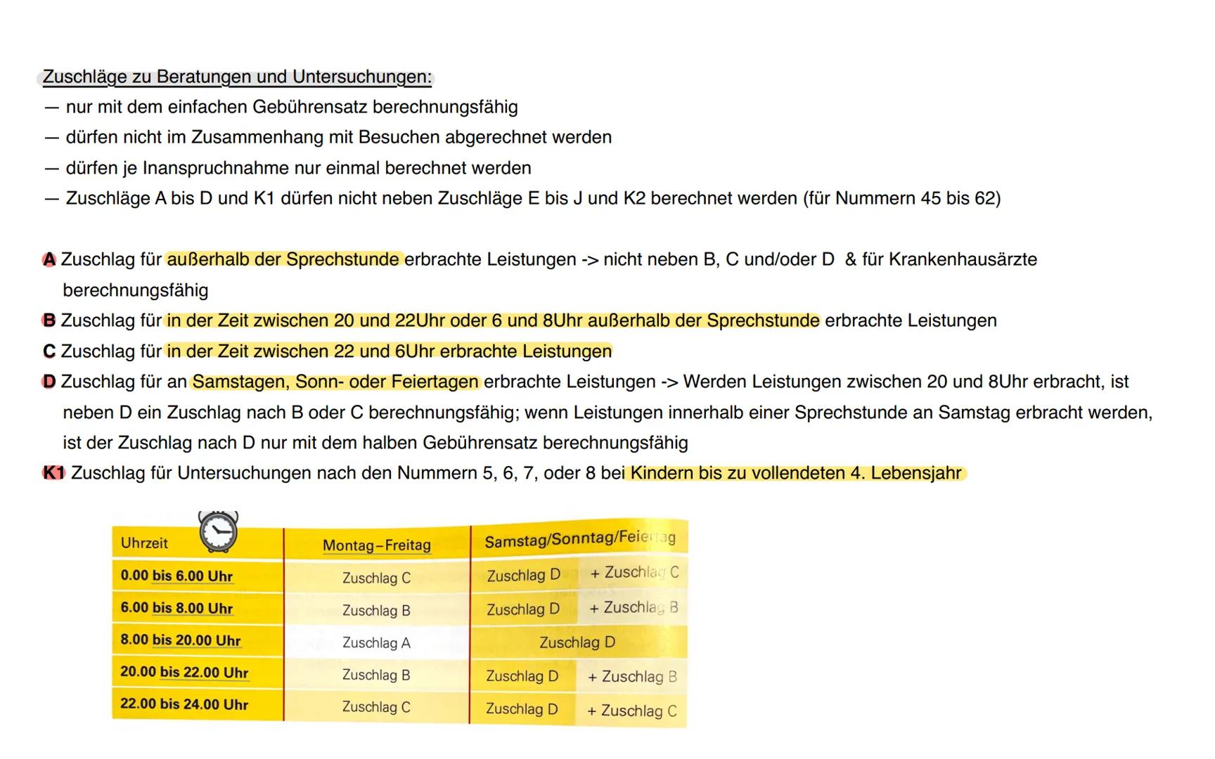 auswendig lernen!
# Abrechnung erbrachter Leistungen – GOÄ
Allgemeine Beratungen und Untersuchungen:
1 Beratung - auch mittels Fernspreche