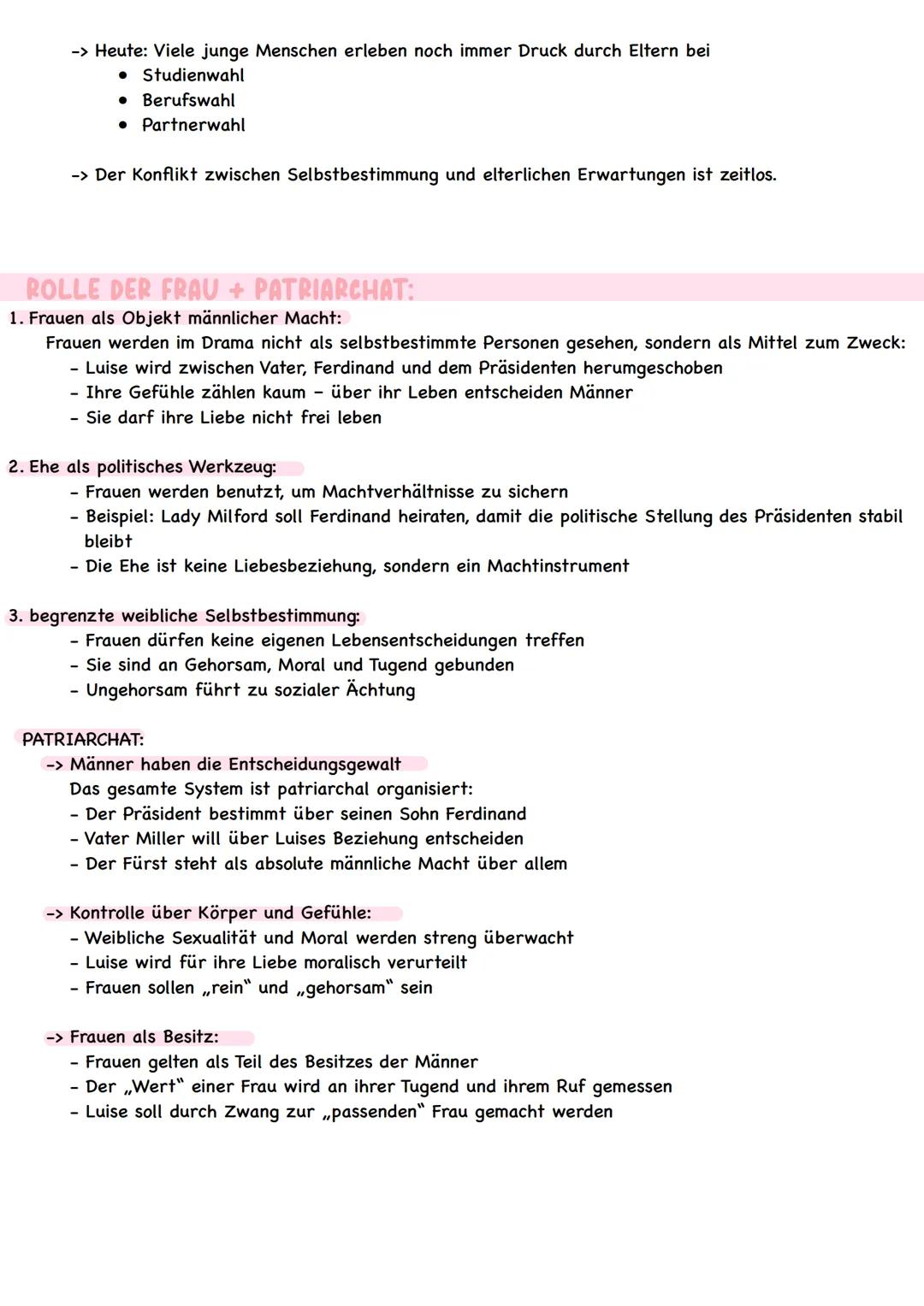 # KABALE UND LIEBE
* Daten zum Werk
* Hauptfiguren
* Inhalt
* Bezug zu heute
* Rolle der Frau + Patriarchat
=> überwiegendes ges