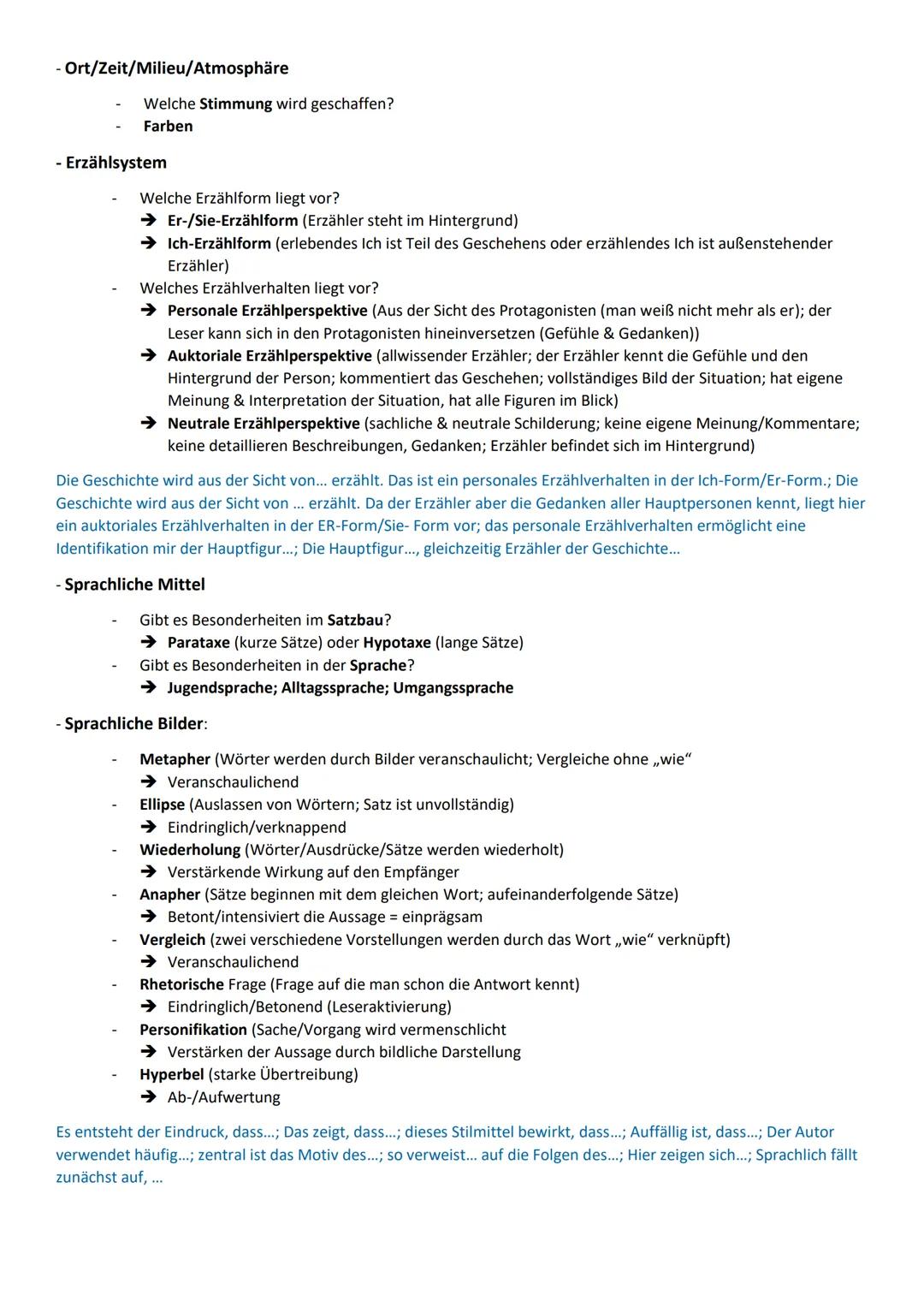 # Kurzgeschichte: Analyse
1. Einleitung:
- Textsorte -> Kurzgeschichte
- Titel
- Autor
- Jahr (der Erscheinung)
- Thema -> bezogen auf die