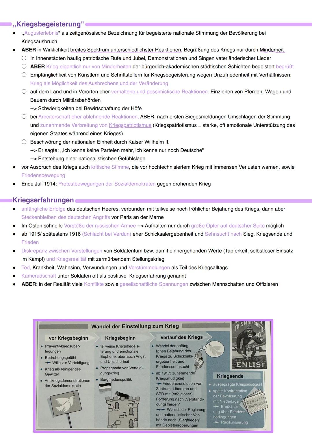 - fertige Lemeddel
Wahlmodul 4: Der Erste Weltkrieg: nationale und internationale Perspektiven
| Theoriebezug: | Perspektive: | Strukturie