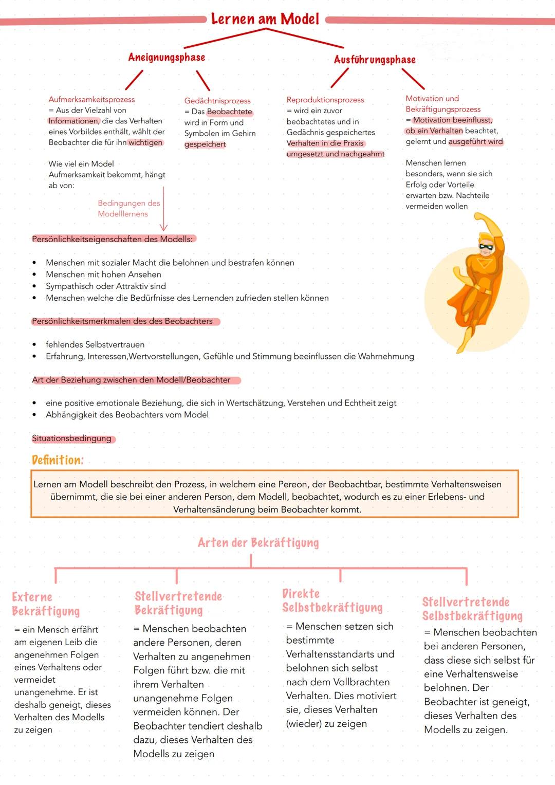 # Lernen am Model
Aneignungsphase
Ausführungsphase
Aufmerksamkeitsprozess
- Aus der Vielzahl von
Informationen, die das Verhalten
eines V
