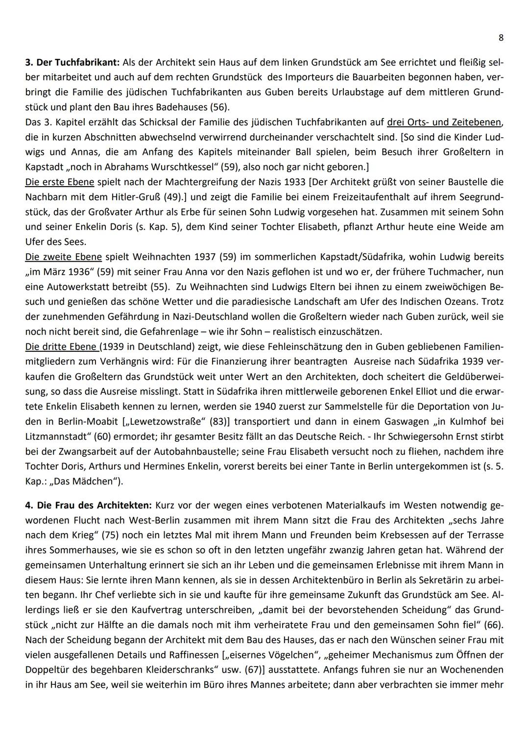 Erläuterungen zu:
1
Jenny Erpenbeck, HEIMSUCHUNG, Roman 2007
(Die in Klammern stehenden Zahlen sind die Seitenzahlen der
Taschenbuchausga