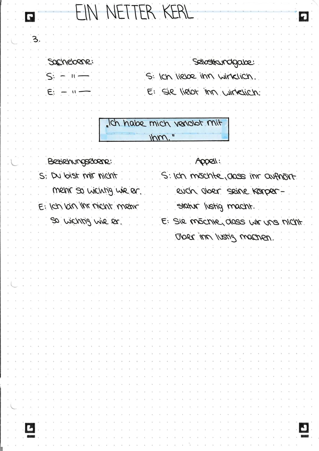 # EIN NETTER KERL
1. In der Kurzgeschichle „Ein netter keri" von Galbriele
Wonmann aus dem Jahr 1978, gent es um eine fonf-
köpfige Familie,
