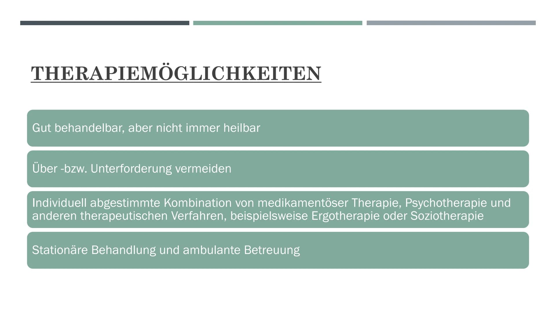 ----
WAS IST
SCHIZOPHRENIE? INHALTSVERZEICHNIS
Definition
Anzahl der Erkrankten
Ursachen
Auswirkungen/Herausforderungen für die Angehörigen