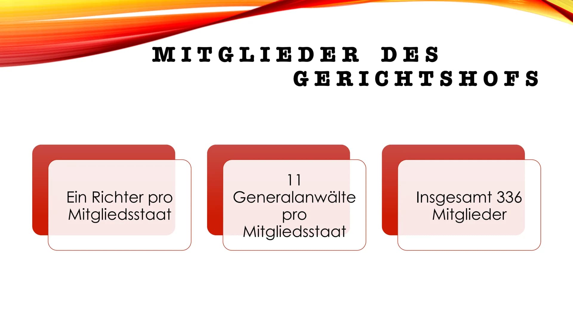 # Europäischer Gerichtshof
## Fakten zu Europa
- 27 Mitgliedsstaaten
- 513,5 Millionen Bürger
- 1993 als EU
- Euro als Währung (Außer in 10