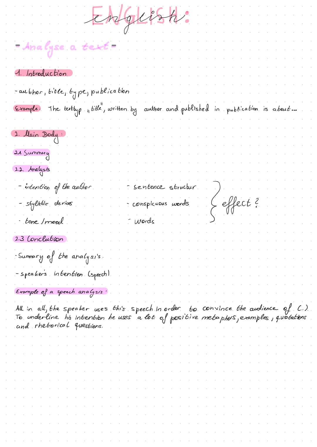 # English:
## -Comment-
### 1. Introduction:
- What is the comment about? create interest
- raise/ask a question
- in the topic
- formulat