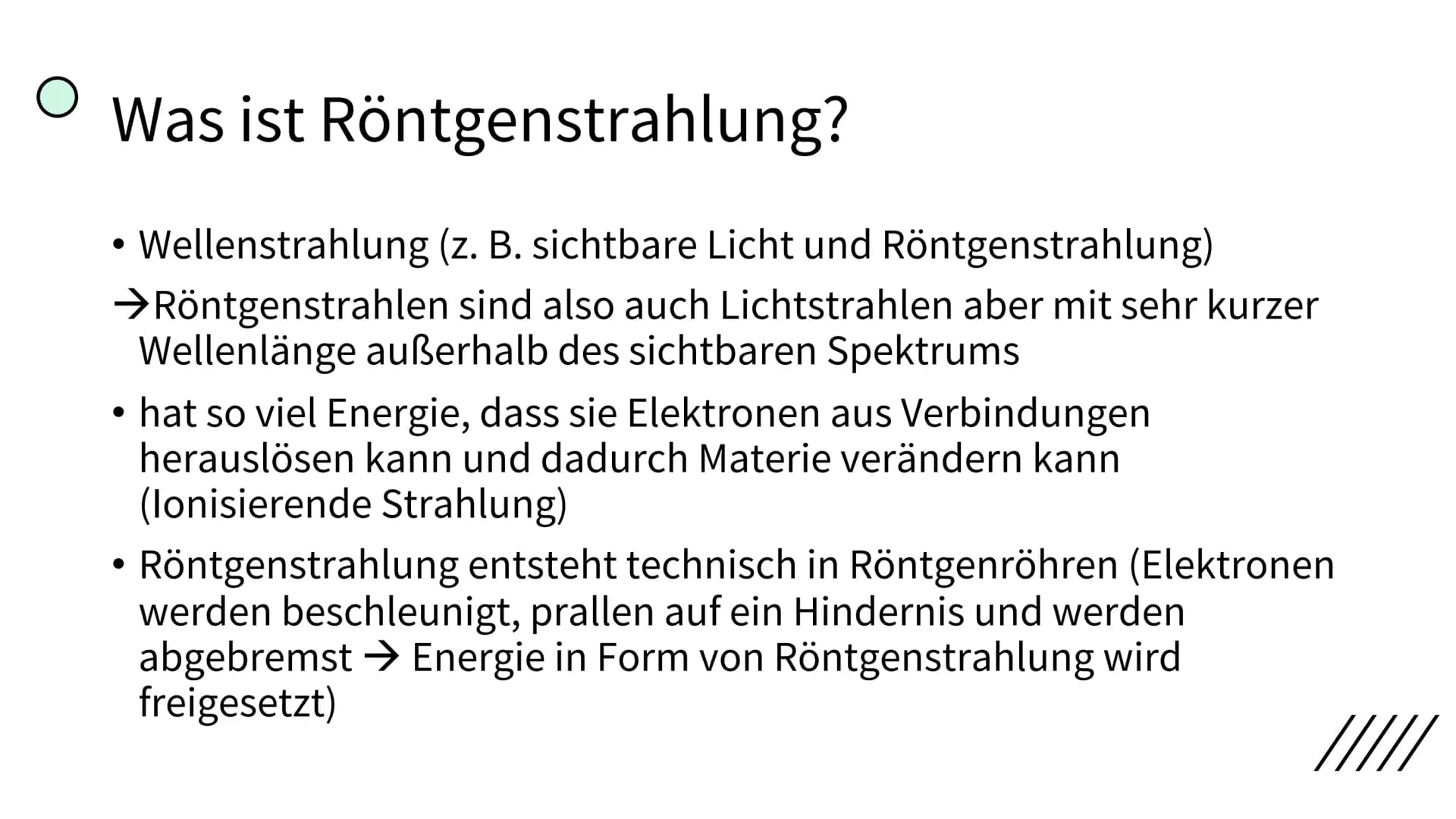 von: Lea Rubin & Lisa Sobiech
## Kurzreferat
# Entdeckung der Röntgenstrahlung
- Röntgenstrahlen sind Lichtstrahlen aber mit sehr kurzer W