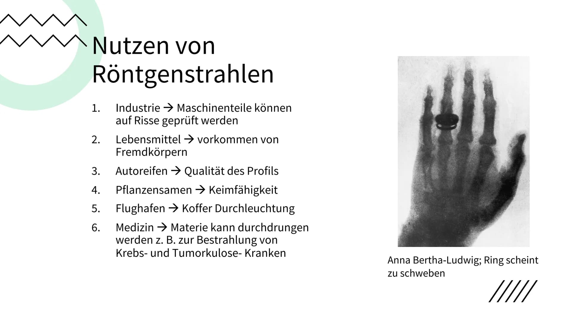von: Lea Rubin & Lisa Sobiech
## Kurzreferat
# Entdeckung der Röntgenstrahlung
- Röntgenstrahlen sind Lichtstrahlen aber mit sehr kurzer W