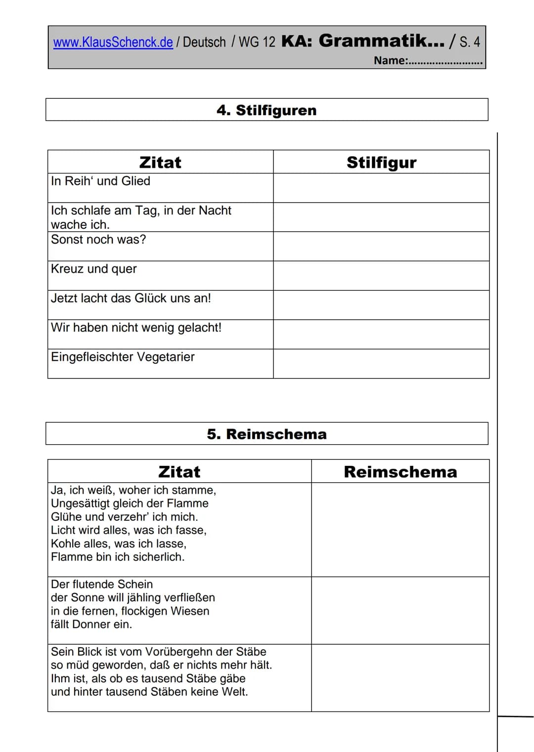 # Notenraster / 2er-Schritte
Fehler / Note
| Fehler | Schüler | Note | NP |
|---|---|---|---|
| 0 | | 1,0 | 14 |
| 1-2 | | 1,5 | 13 |
| 3-