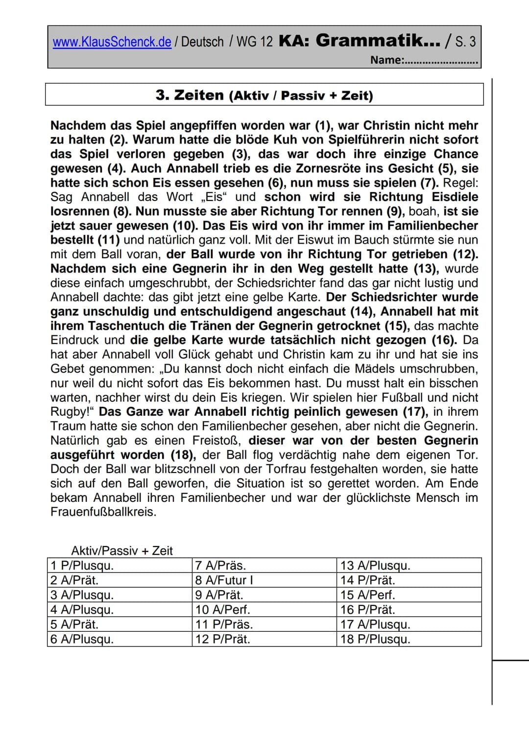 # Notenraster / 2er-Schritte
Fehler / Note
| Fehler | Schüler | Note | NP |
|---|---|---|---|
| 0 | | 1,0 | 14 |
| 1-2 | | 1,5 | 13 |
| 3-