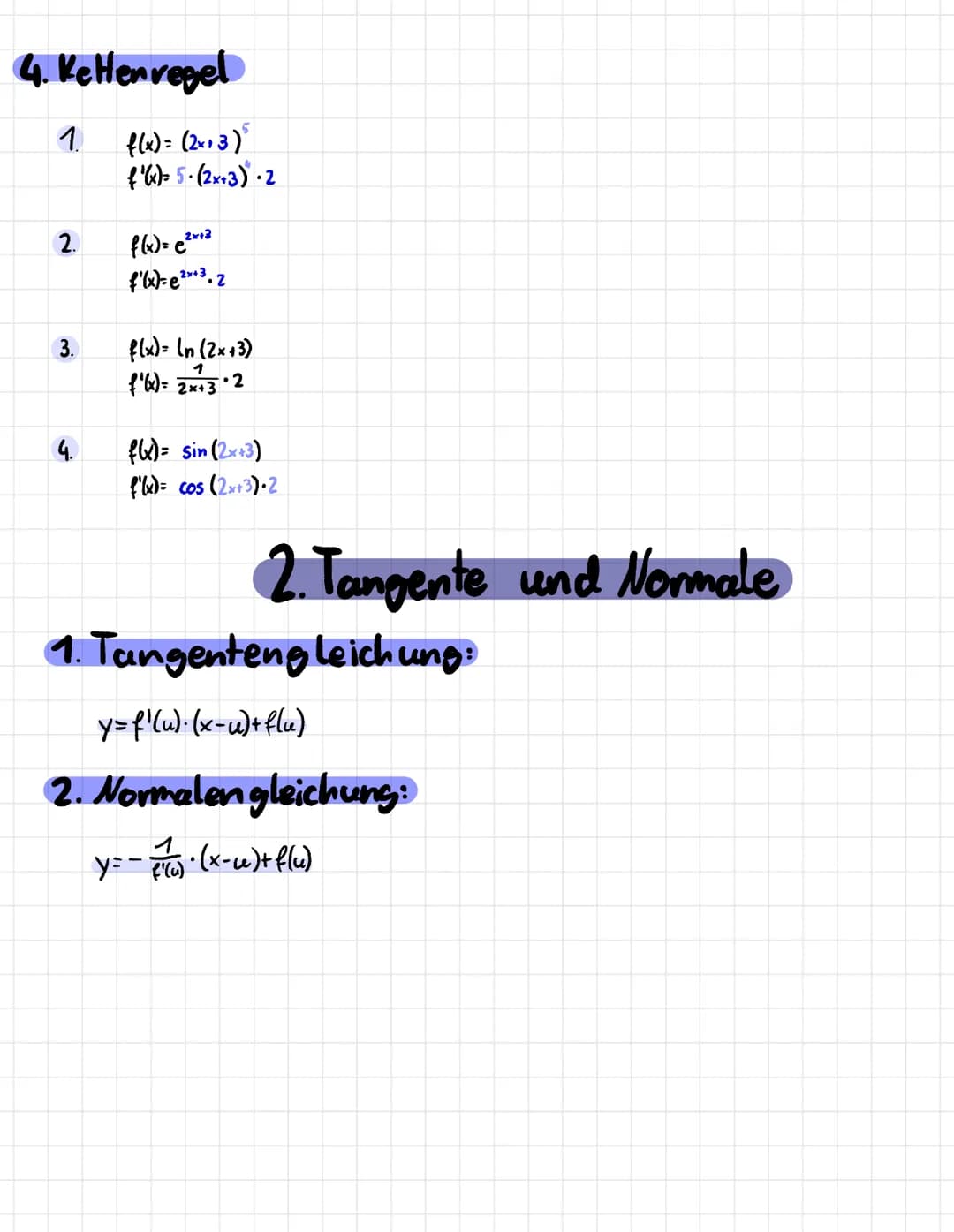 DIFFERENZIALGLEICHUNG # DIFFERENZIALGLEICHUNG
## 1. Ableitungsregeln
### 1. Elementarregeln
1. $f(x) = x^5$
$f'(x) = 5x^4$
$f(x)