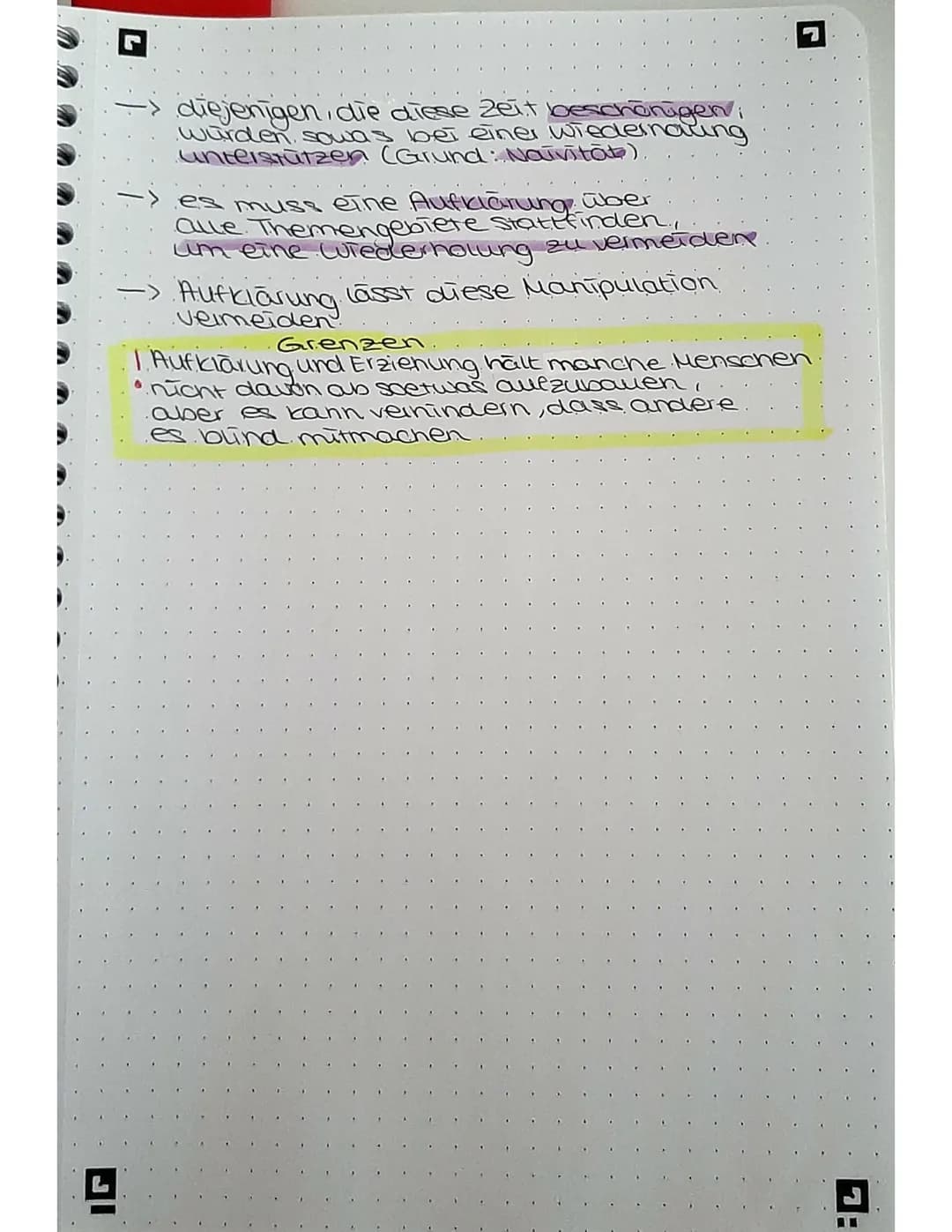 - diejenigen, die diese Zeit beschönigeni
würden, sowas bei einer wiedernaing
unterstutzen (Grund: Naivitāt).
- es muss eine Aufklärung über