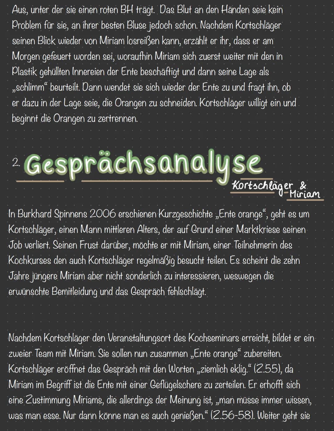 Aus, unter der sie einen roten BH trägt. Das Blut an den Händen seie kein
Problem für sie, an ihrer besten Bluse jedoch schon. Nachdem Korts