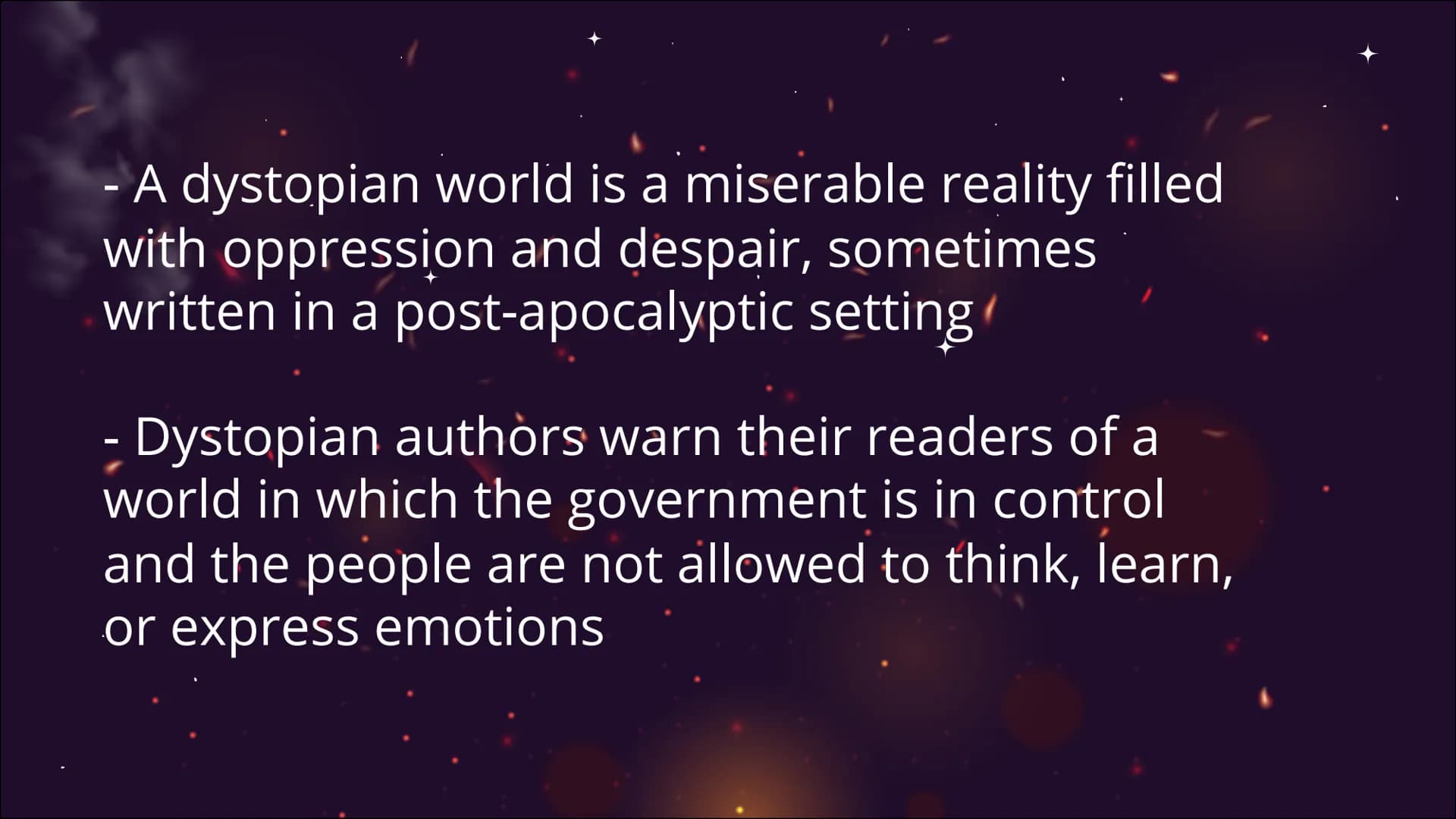Fahrenheit
451
Von Jill und ... # Table of contents
* Introduction
* Fahrenheit 451 – plot summary
* -> Characters
* Definition: Dystopia