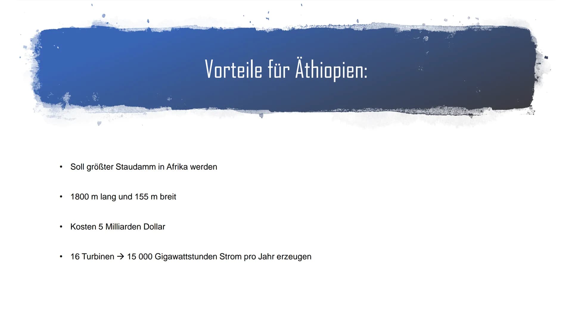 # Nil (Äthiopien)
Wasserpolitischen Hintergrund
Stephanie Mandernach Der Nil:
* längste Fluss der Welt (6671 km)
* stellt seid über 5000 J