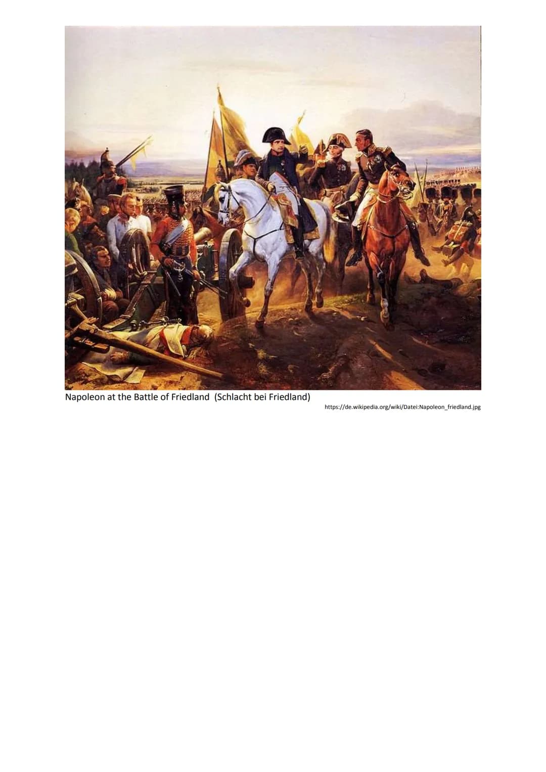 Einzug Napoleons in Berlin
https://de.wikipedia.org/wiki/Datei:Charles_Meynier,_Napoleon_in_Berlin.png
The Battle of Trafalgar
https://de.wi