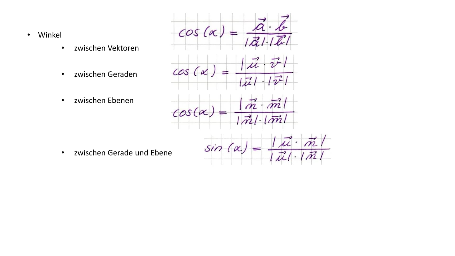 Wiederholung – Analytische Geometrie - Lineare Gleichungssysteme - Lösungsverfahren
- Einsetzungsverfahren
- Gleichsetzungsverfahren
-