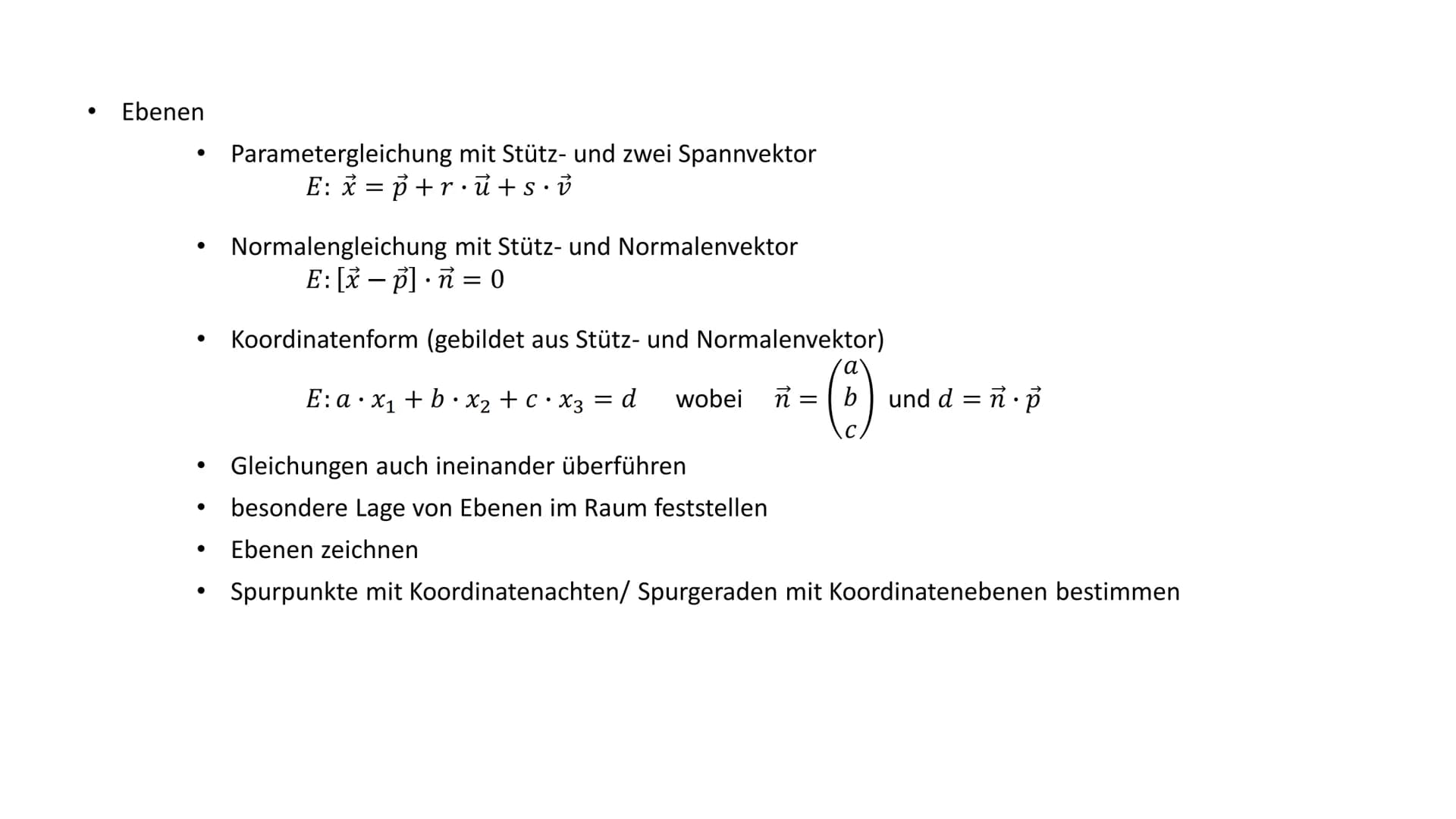 Wiederholung – Analytische Geometrie - Lineare Gleichungssysteme - Lösungsverfahren
- Einsetzungsverfahren
- Gleichsetzungsverfahren
-