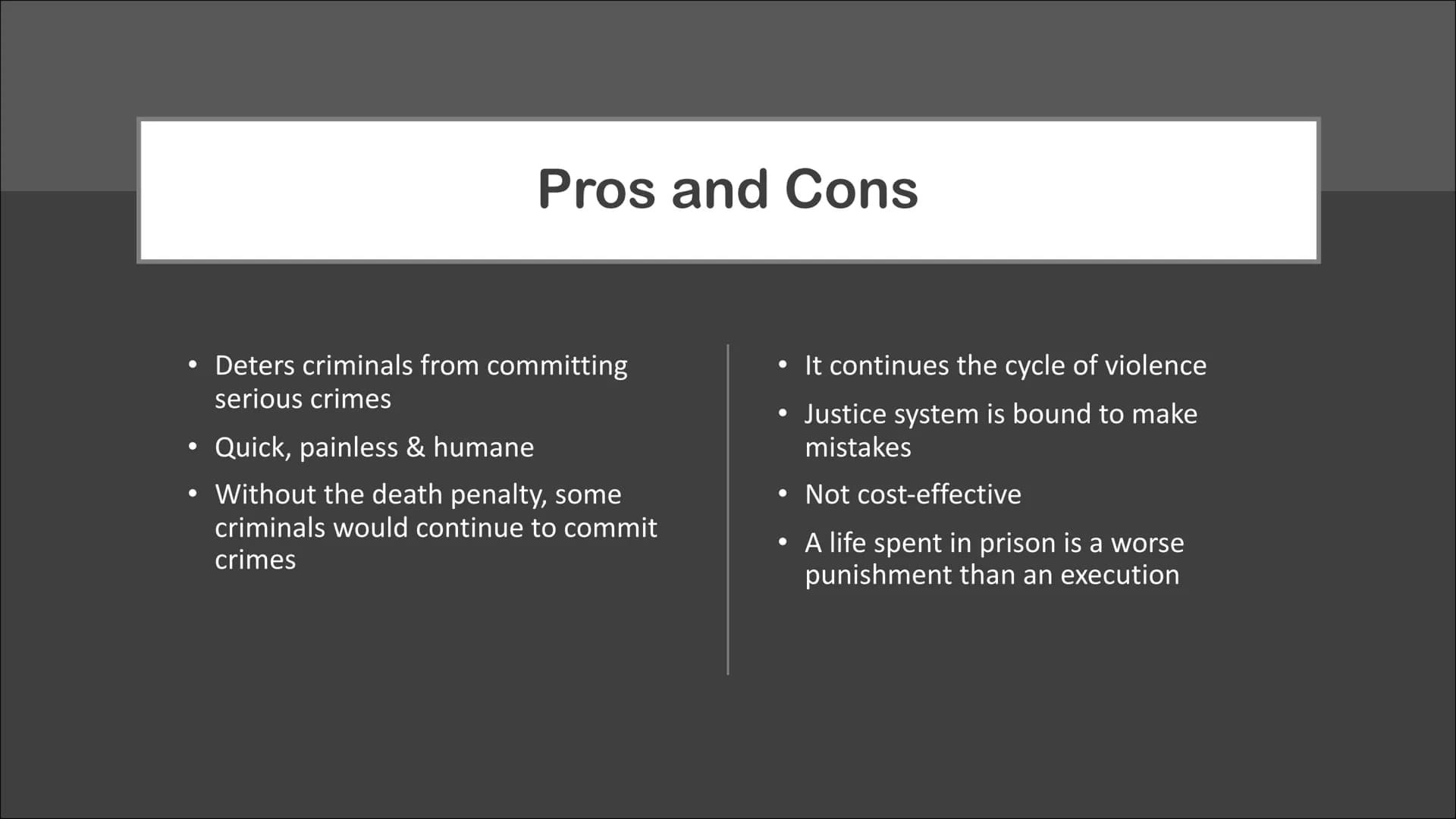 Death penalty
United States
DEATH PENALTY # Table of contents
* General information
* History of the death penalty
* Discrimination a