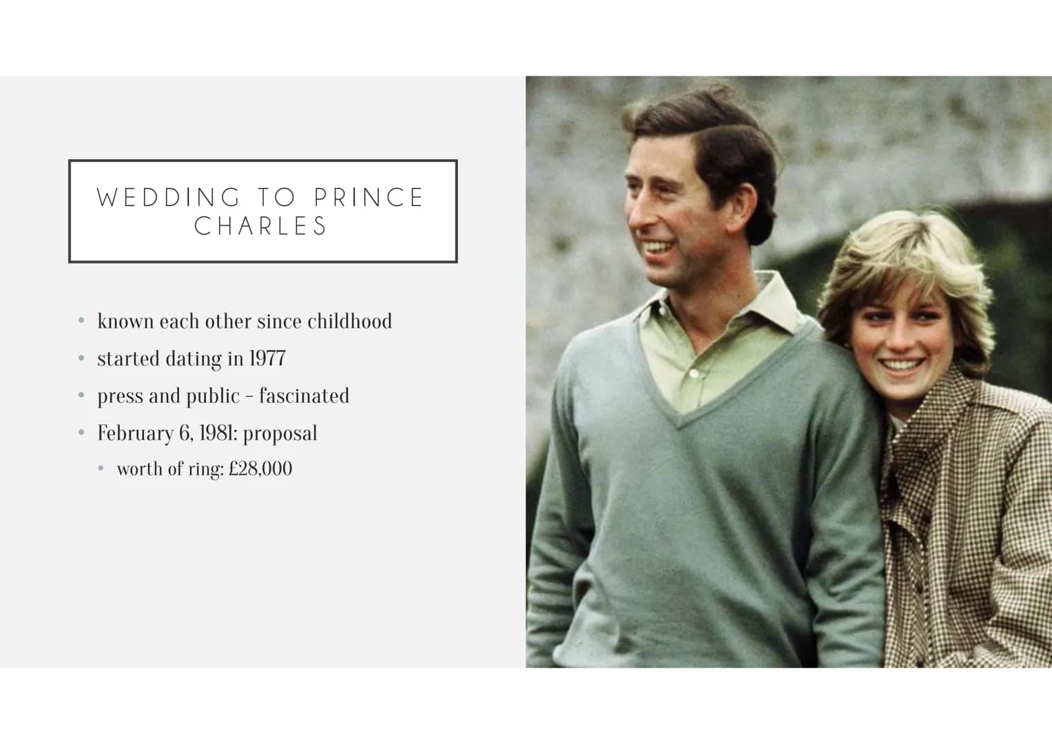 LADY DIANA - THE “PEOPLE'S
PRINCESS“
Luise C. Hamsch STRUCTURE
* General information
* Early life
* Wedding to Prince Charles
* Life in the