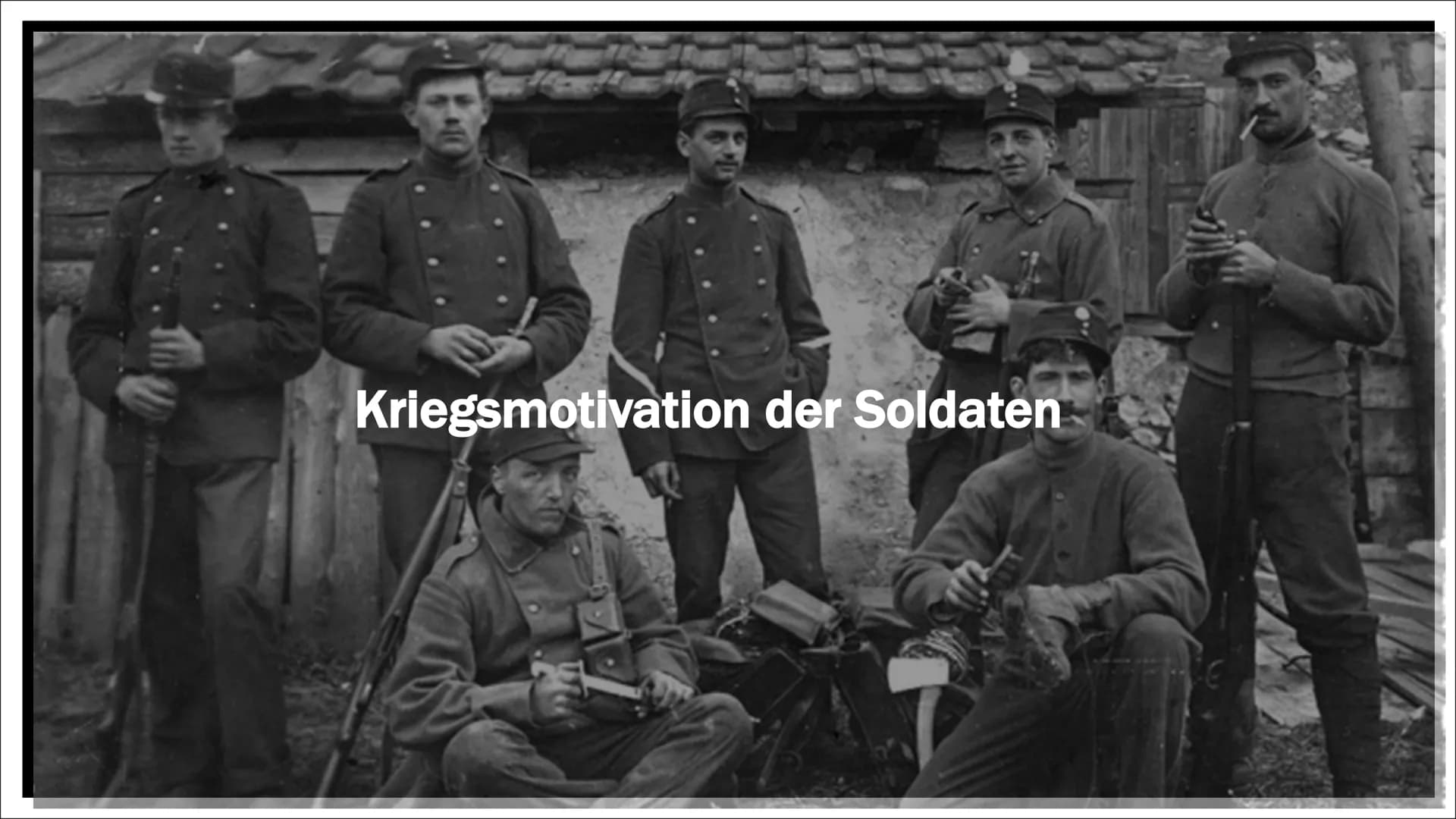 DER ERSTE
WELT
KRIEG
28. JULI 1914 # 1. Weltkrieg:
4 Jahre
1914
1918
Alltag an der Front # Übersicht:
* Was ist die Front?
* Welche Fro