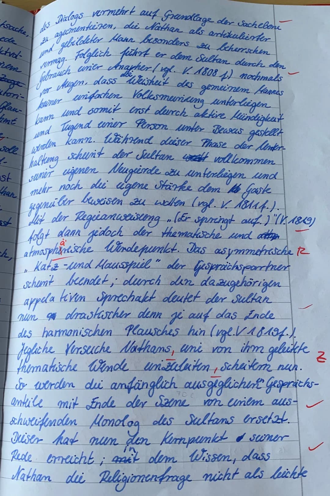 # Dramenanalyse
Das fünfaktige dramatische Gedicht "Nathan
der Weise" mit gleichnamiger Hauptfigur
stammt aus der Feder des deutschen Drama