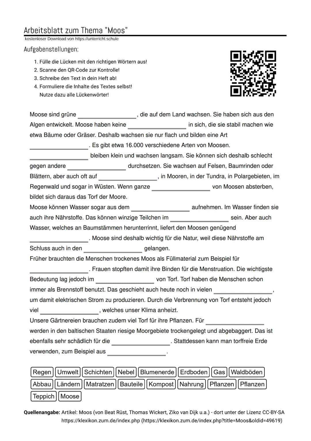 <p>Kostenloser Download von <a href="https://unterricht.schule">unterricht.schule</a></p>
<h2>Aufgabenstellungen:</h2>
<ol>
<li>Fülle die L