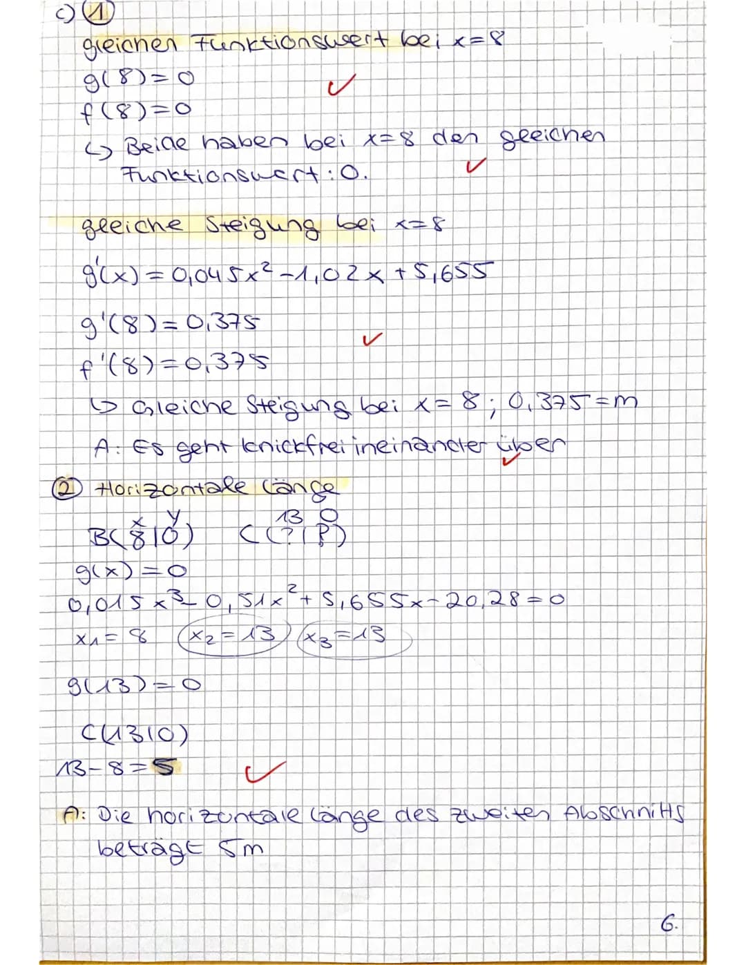 # Aufgabe 3 Mathe ZK 31.05
a) $f(\frac{3}{2}) = \frac{3288}{1000} \frac{16}{5} = 3,2 \frac{3295}{1000} \approx 3,299$
A: Nein es liegt nich