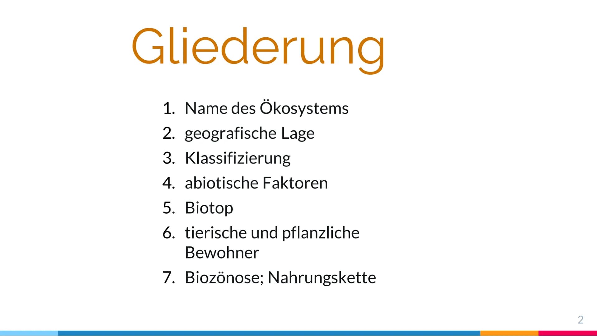 ## Grand Canyon
### Gliederung:
1. Name des Ökosystems
2. geografische Lage
3. Klassifizierung
4. abiotische Faktoren
5. Biotop
6. tierisch