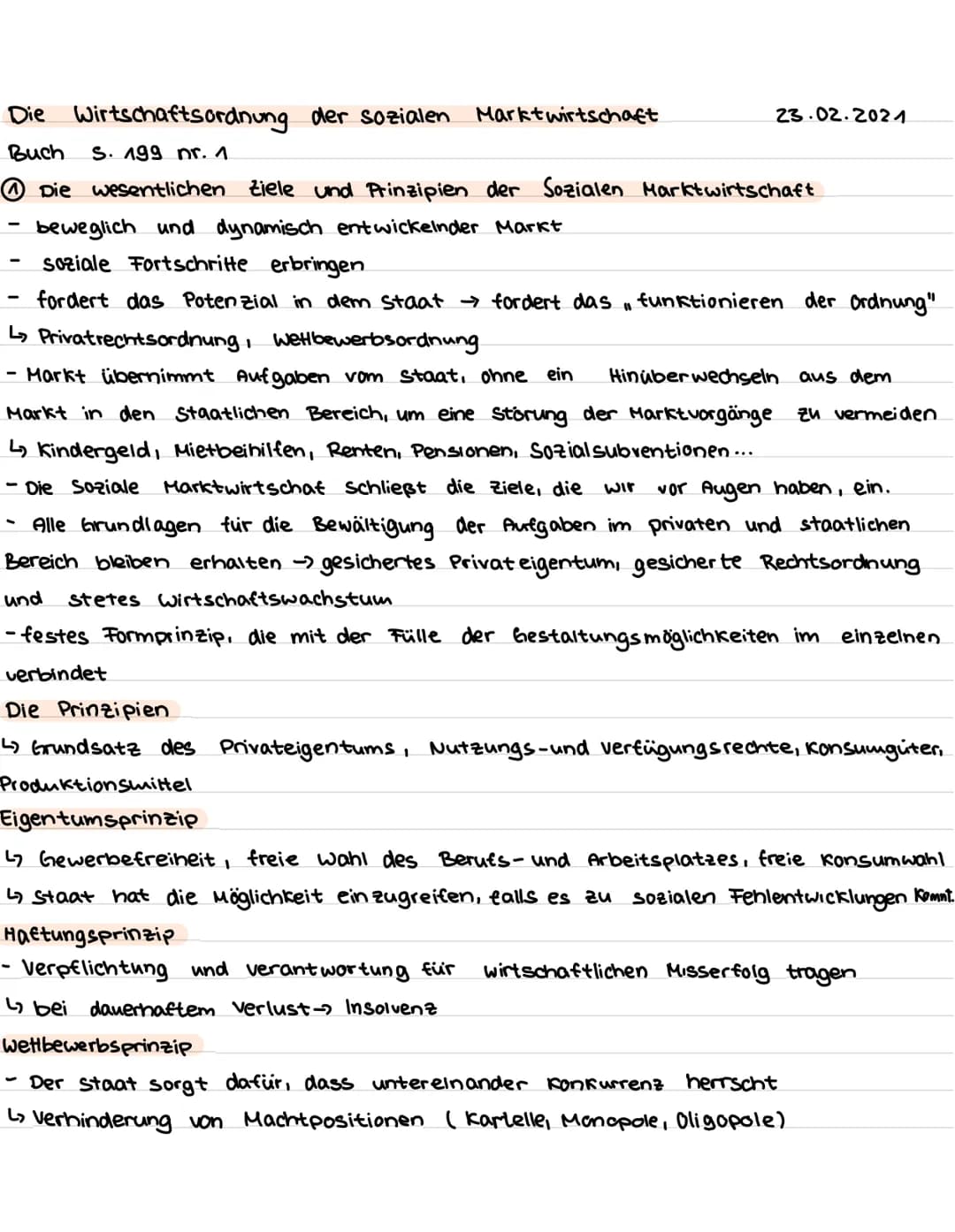 <p>Die Soziale Marktwirtschaft basiert auf 7 Prinzipien, die sie von anderen Wirtschaftsordnungen unterscheiden. Diese Prinzipien sind das