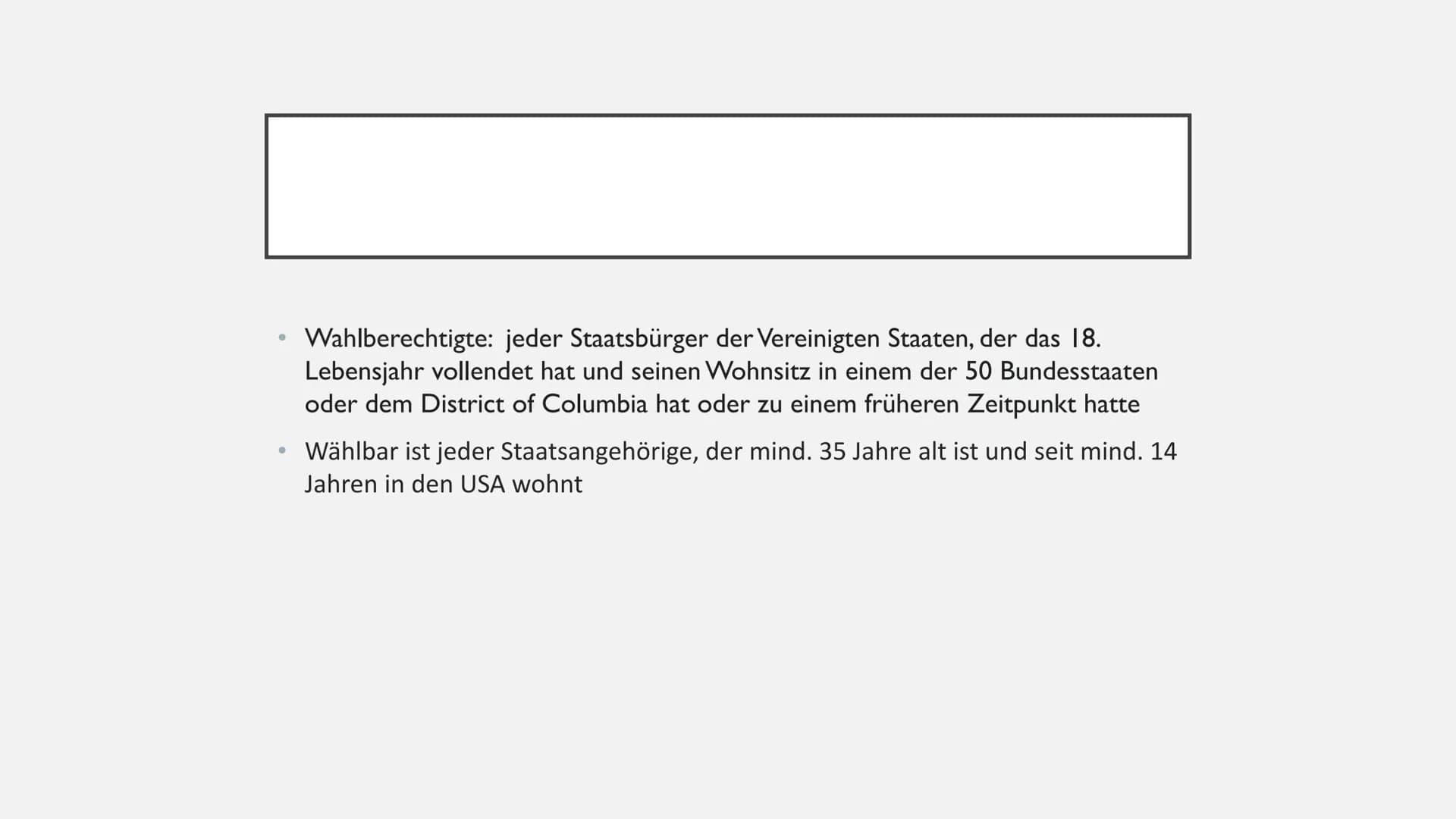 <h2>Einführung</h2>
<p>Die Vereinigten Staaten bestehen aus 50 Bundesstaaten mit insgesamt 328,2 Millionen Einwohnern. Die letzten Wahlen f