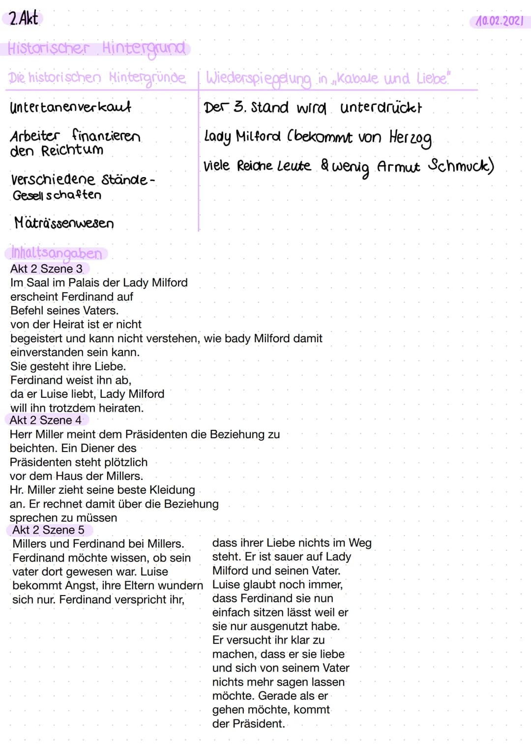 kabale und siebe 4. Akt
Kurze zusammenfassungen
SZENE 4: Ferdinant hält im Saal des Präsidenten einen Monolog.
21.02.2021
Er hat den Anspruc