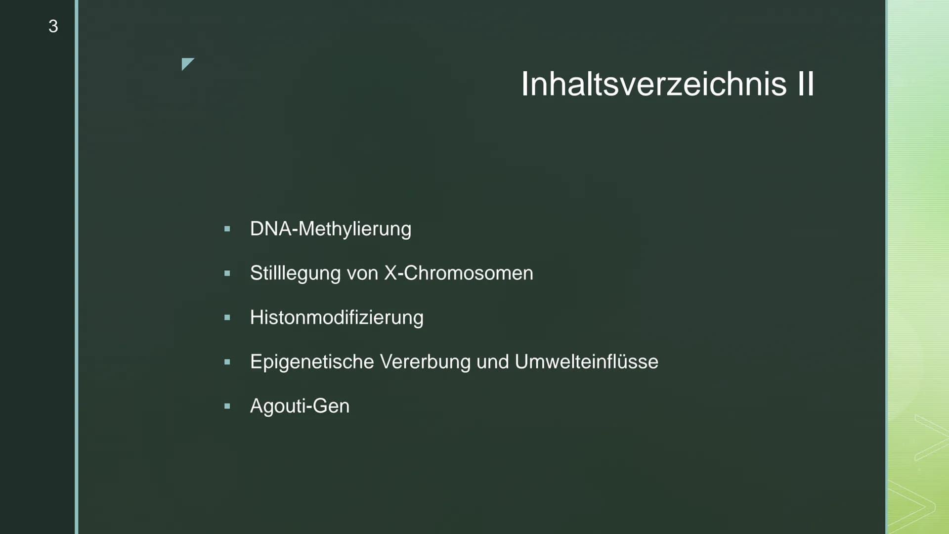 Nele Schunk
Epigenetik
Q2
## Definition:
- Teilgebiet der Genetik, das sich mit der Veränderung von Genfunktionen beschäftigt, die nicht du