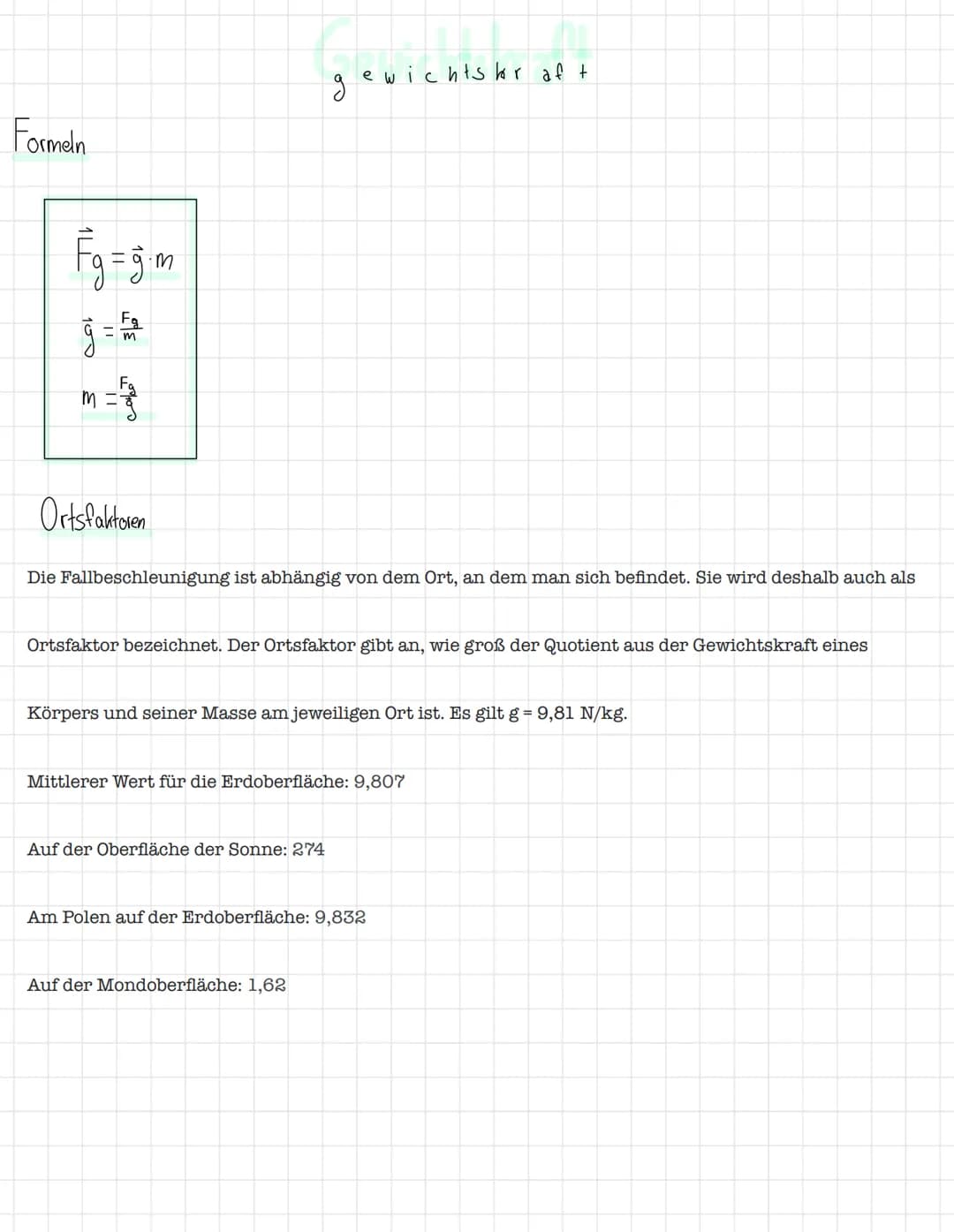 gewichtskraft – Seite 1