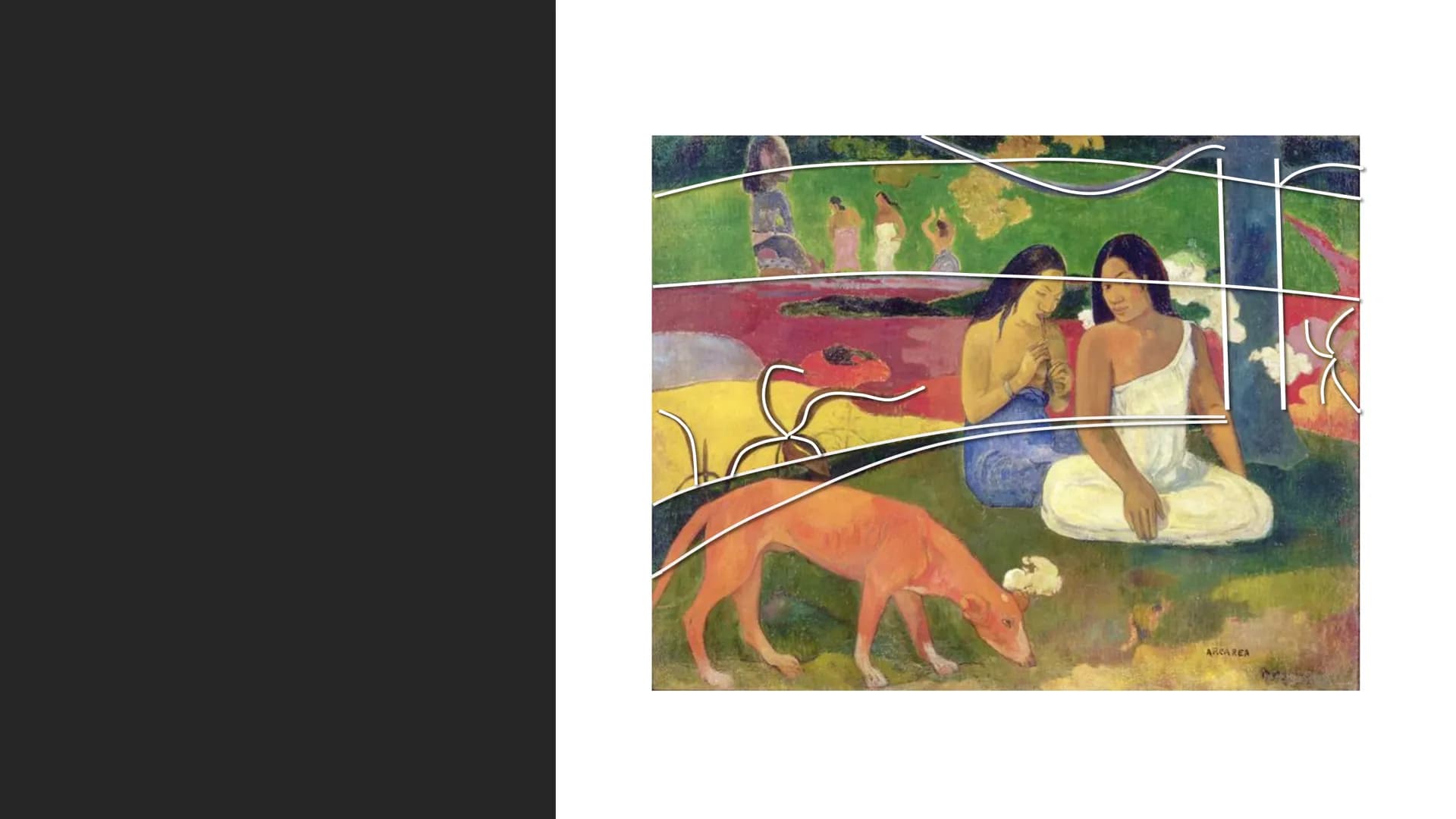 Arearea
PAUL GAUGUIN Künstler-
biographie
* 1848 in Paris geboren
* Hauptvertreter des französischen Expressionismus
* Erst hobbymäßiges M